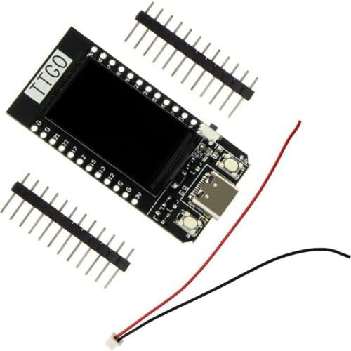 TTGO T-Display ESP32 WiFi Wireless Module Development Board 1.14 Inch LCD Control Board Development Board Accessories