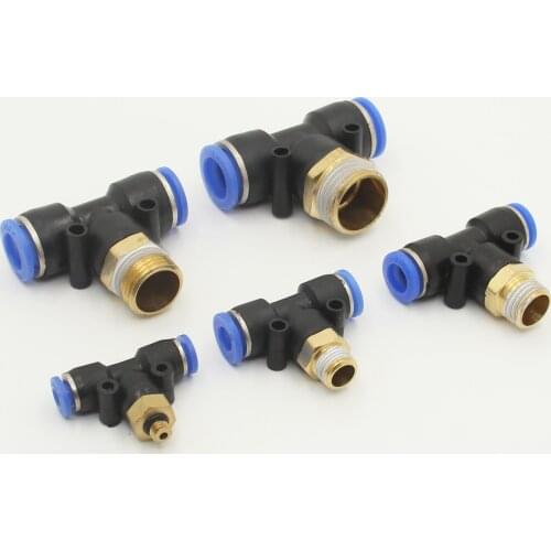 Pneumatic Air Connector Fitting pipe fitting PB4mm 6mm 8mm Thread 1/8" 1/4 3/8 1/2" BSP Female Straight Hose Fittings Connectors