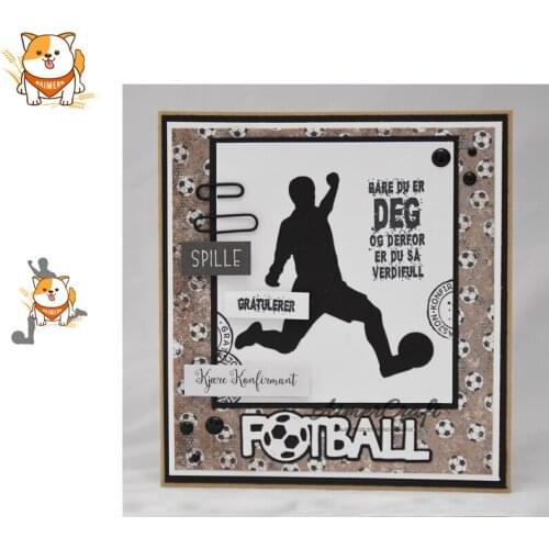 Shooting Action Football Metal Cutting Dies Scrapbooking Stencil DIY Embossing Craft Die Cuts Card Making New Dies For 2019