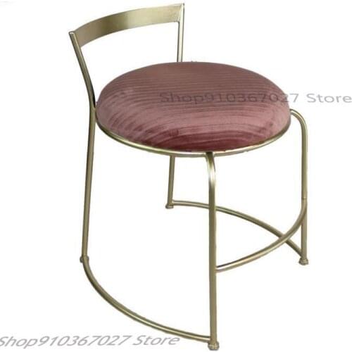 Nordic Makeup Chair Net Red Ins Light Luxury Makeup Stool Modern Minimalist Bedroom Dressing Stool Net Red Round Stool