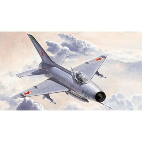 Trumpeter 02858 1/48 Scale J-7 MIG-21F-13 Fishbed Fighter Bomber Model Aircraft TH05695-SMT6