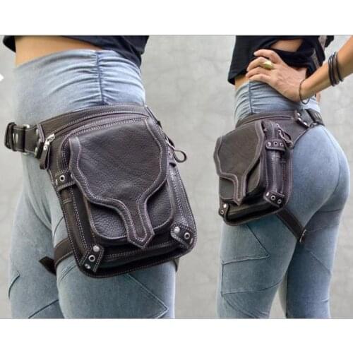 Vintage Steampunk Bag Retro Rock Gothic Retro Bag Goth Shoulder Waist Bags Packs Victorian Style Leg Bag