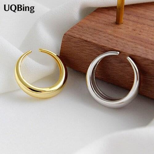Top Quality 925 Sterling Silver Round Glossy Women Finger Rings Christmas Gifts