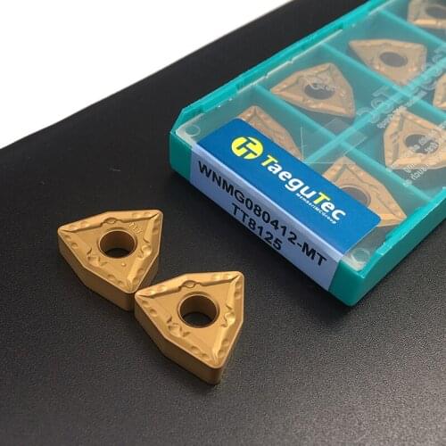 10PCS WNMG080412 MT TT8125 CNC Lathe Tools Carbide Inserts Steel Parts Carbide Tip External Turning Tool Carbide Insert