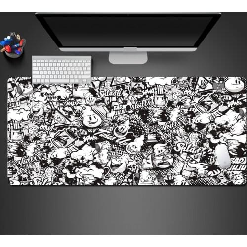 Bloody Red Goko Mouse Pad Natural Rubber Washable Lock Game Mouse Pad Computer Accessories Keyboard Mouse Large Anime Pads