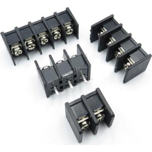 10Pcs KF45 2/3/4/5/6PIN 9.5 PCB Connector Barrier Terminal Block 9.5mm Straight Type PINS Connectors