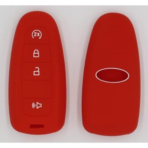 3PC silicone Rubber car key fob cap cover case shell hood for ford Transit Focus Escape C-MAX remote keyless 3 buttons keychain