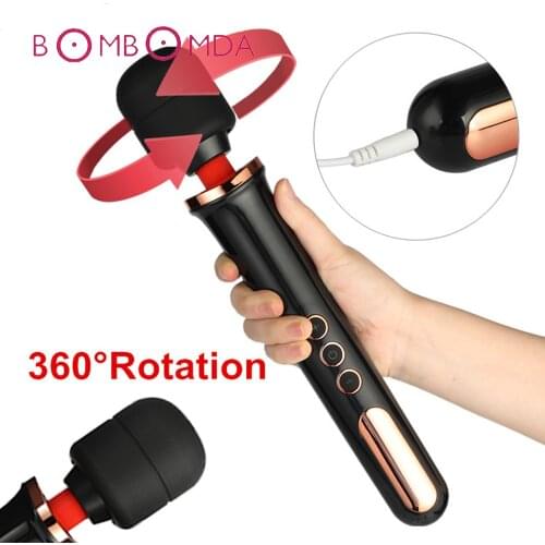 360 Rotation AV Magic Stick Vibrator for Woman G Spot Clitoris Stimulation Dildo Vibrator Sex Toy For Women Vaginal Masturbation