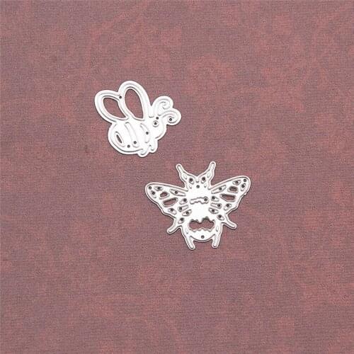 5x10.5cm Dancing bee Scrapbooking DIY Embossing Mothers Day paper dies cutting dies carbon steel cutter Metal die cards