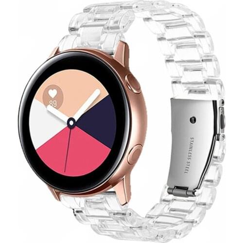 20mm 22mm Acrylic Watch Band for Samsung Galaxy Watch 4 Classic 46mm 42mm Transparent Bracelet for Galaxy Watch3/Active 2 Straps