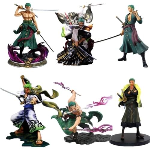 One Piece Sauron Three Thousand World Three Swords Roronoa Model Asura Anime Decoration Gift Doll Collection Model Toy