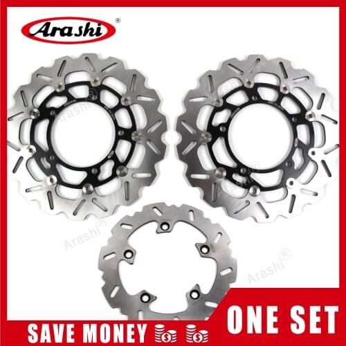 Arashi 1 Set For SUZUKI GSX-1250 FA CNC Floating Front Rear Brake Disc Brake Rotors GSX1250 FA 2010 2011 2012 2013 2014 2015