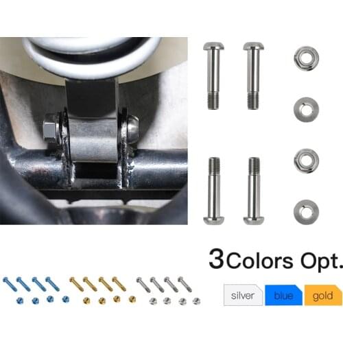 ATV M10*P1.25 48mm Shock Bolt lock Nut Screw For Yamaha GRIZZLY KODIAK RAPTOR 125 250 350 50 550 700 700R YFZ 450 Titanium Alloy