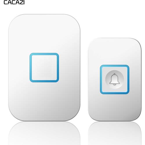 Smart Home Wireless Waterproof Doorbell 300M Remote 1 Button 1 2 Receiver US EU UK Plug Intelligent LED Light Door Bell 60 Chime