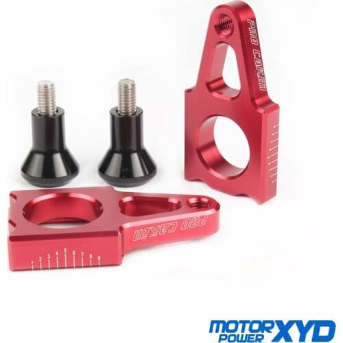 Rear Axle Blocks Chain Adjuster Fit FOR HONDA CRF250R CRF250X 2004-2019 CR125R CR250R 2002-2007 CRF450R 02-19 CRF450X 05-19