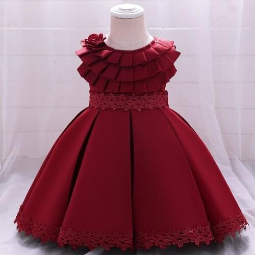 Kids Flower Princess Dress Girls Wedding Kids Dresses For Girls Evening Party Dress Teenage Children Princess Dress