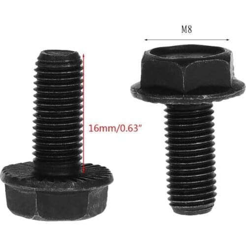 E56D 2pcs Bicycle Bottom Bracket Screw Crank M8x18mm Cycling Bike Parts Accessories