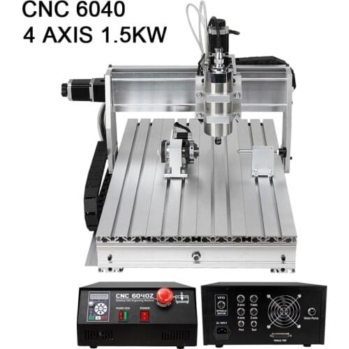 CNC Router 6040 CNC Machine 4 Axis 1.5KW Spindle CNC Engraver Engraving / Drilling And Milling Machine