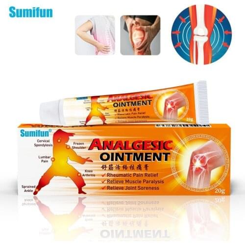 Sumifun 20g Chinese Analgesic Balm Ointment Arthritis Joint Back Pain Relief Cream Rheumatism Arthritis Muscle Sprain Plaster
