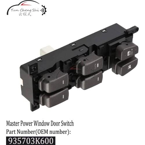 Window Main Switch Button LH 93570 3K600 935703K600 For 2008 2009 2010 Hyundai NF Sonata