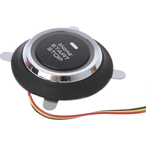 Engine Push Start Button For PKE Smart Key Push Button Start Motorcycle Alarm DC 12V Push start stop Button for PKE Smart key