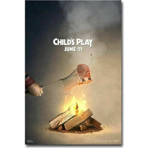 L0018 Childs Play 2019 Horror Movie Silk Fabric Poster Art Decor Indoor Painting Gift