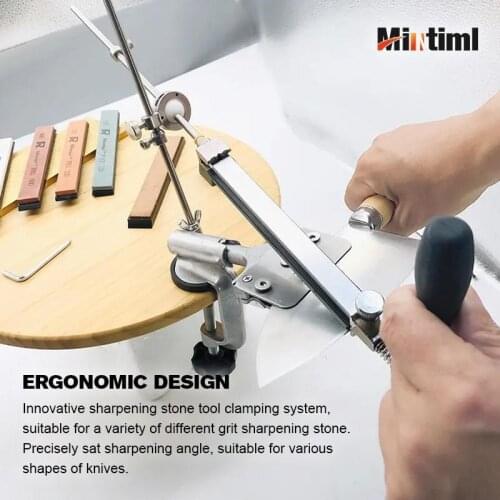 Mintiml ™ Fixed Angle Knife Sharpening System Kit Adjustable High Quality Grindstone Whetstone Kitchen Tool Dropshipping