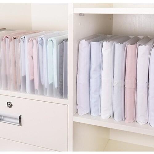 T shirt Organizer Clothes Folding Board Closet Storage Rack Wardrobe Clothing Organizer T-shirt Storage System Space Saver