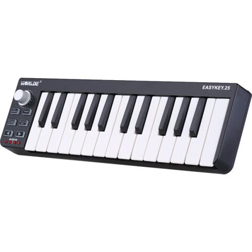 Worlde Easykey.25 Portable Keyboard Mini 25-Key USB MIDI Controller MIDI Keyboard Musical Instruments MIDI Keyboard Controller