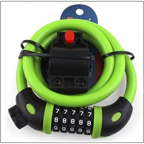 Portable MTB Bike Combination Lock Steel Cable Road Bike Password Lock Tough Security Bicycle Locks Cycling Accessories