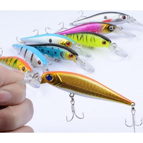 Professional Quality Fishing Lures Plastic Hard Bait Dive 1.5-2m Quality Wobblers Minnow Artificial Bait Tackle 10cm 9.6g