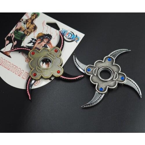 One piece sauron folding rotating shuriken, Bearing rotating darts, Anime weapon model toys, toy knife, gifts for children