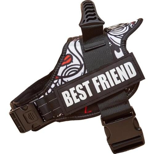 Service Dog Harness，No Pull Dog Harness for Small Medium Dogs & Large Dogs，Easy Control Handle and Adjustable