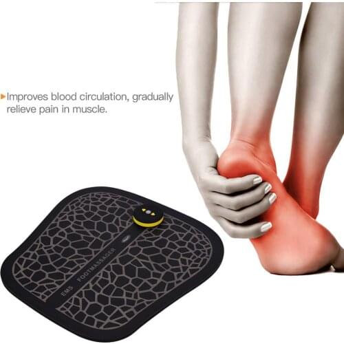 Smart Physiotherapy Electric EMS Foot Massager Revitalizing Pedicure Tens Foot Vibrator Wireless Feet Muscle Stimulator Unisex