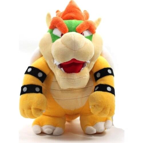 [ Funny] Catoon Film anime 10" 26cm Bowser dragon Soft Stuffed Plush Toy doll model baby kids best gift