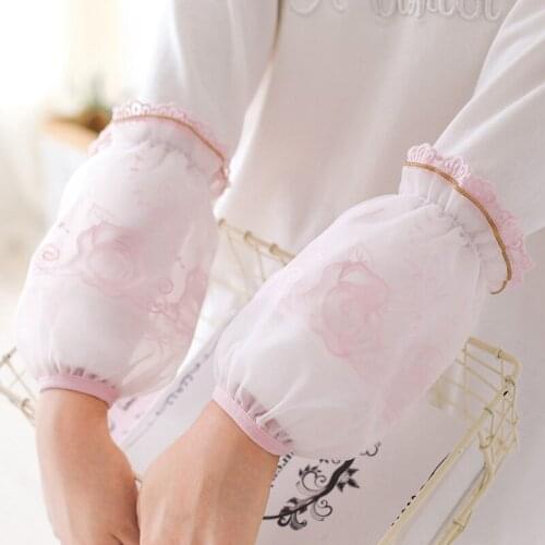 Sleeve Lace Sleeve Womens Long Work Cute Short Sleeve Fall Winter Fashion Personality Anti-Dirty Sleeve