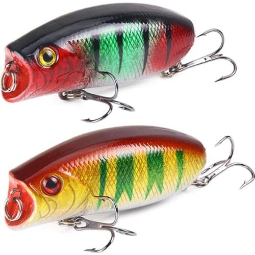 1pcs 11g 5.5cm Big Popper Fishing Lures 3D Eyes Bait Topwater Crankbait wobbler Tackle Poppers Leurre