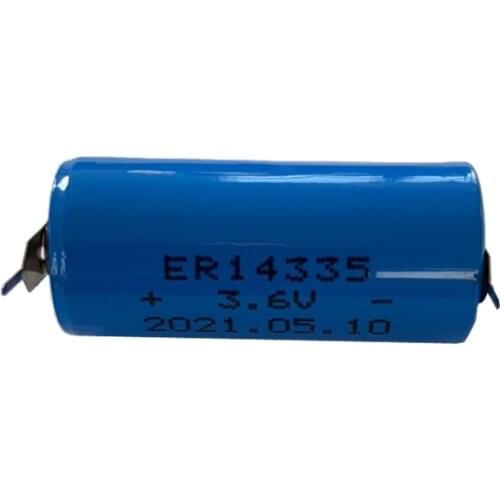 100pcs 2/3AA Size ER14335 14335 3.6V 1650mah Lithium Batteries High Energy Li-ion Instrument Battery for Smart Meter
