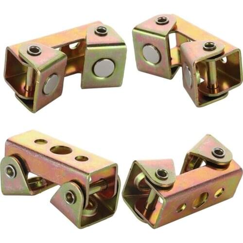 4Pcs V Type Magnetic Welding Clamps Holder Suspender Fixture Adjustable Pads Kit