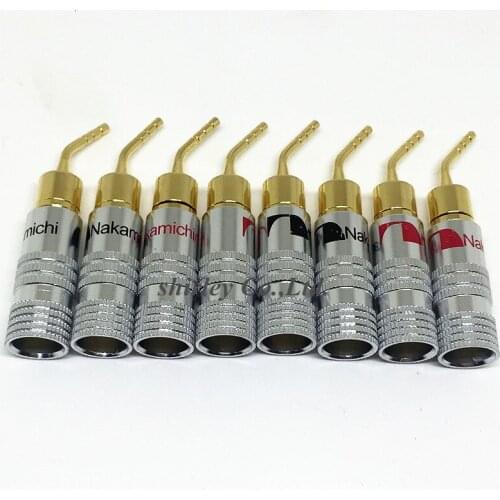 50PCS 2mm Pin Speaker Banana Plugs Gold Plated Wire Cable Connector For Audio HiFi Musical Speaker Adapter Kit