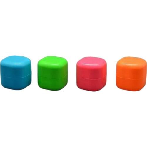 7G 50pcs/lot Cute Square Cosmetic Lipstick Container DIY Plastic Lip Balm Storage Bottle Lively Lip Rouge Sub Package