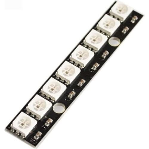 8 Channel WS2812b 5050 RGB 8-Bit LEDs Strip Driver Module Board for Arduino SSI Built-in Full-Color Colored