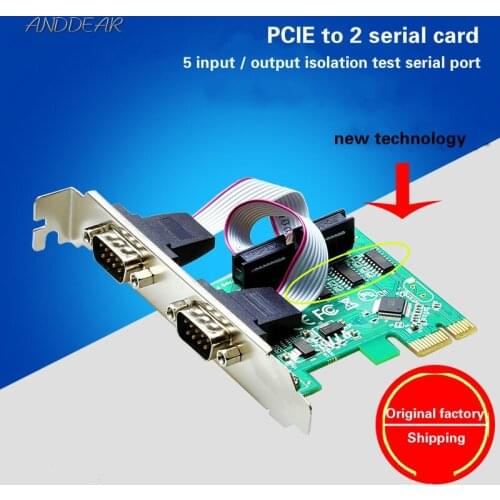 ANDDEAR PCI-E serial card pcie to COM serial port RS232 interface industrial control expansion card WCH382L new
