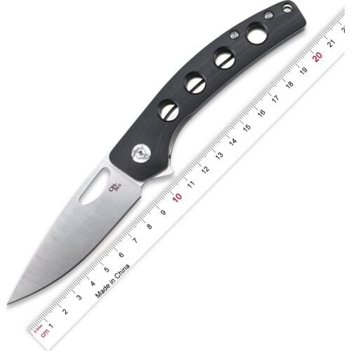 CH Flipper folding knife D2 blade G-10 handle outdoor camping tactics survival hunting knife EDC tool kitchen fruit knife