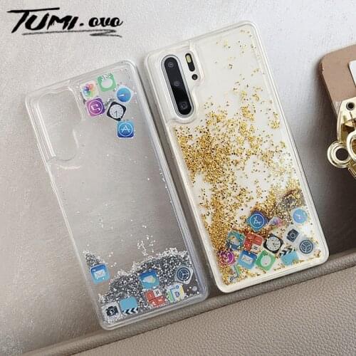 Dynamic Liquid Quicksand Capinha Soft TPU Case For Huawei P30 Pro P30 Lite Capa App Flowing Cover For Huawei P20 Lite Nova 3E 4E