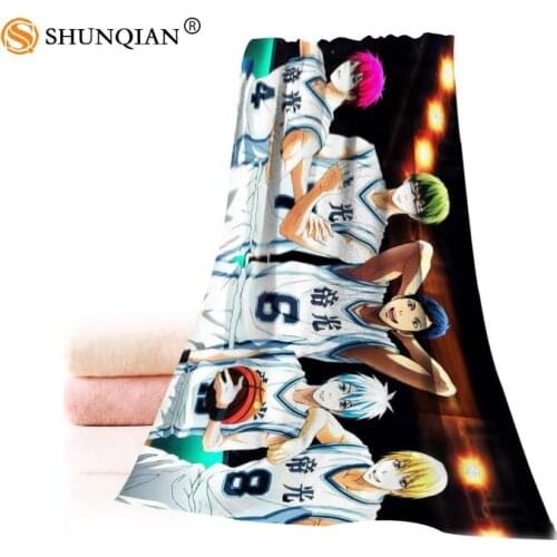 Hot Custom Kurokos Basket Towel Printed Cotton Face/Bath Towels Microfiber Fabric For Kids Men Women Shower Towels A7.24-1