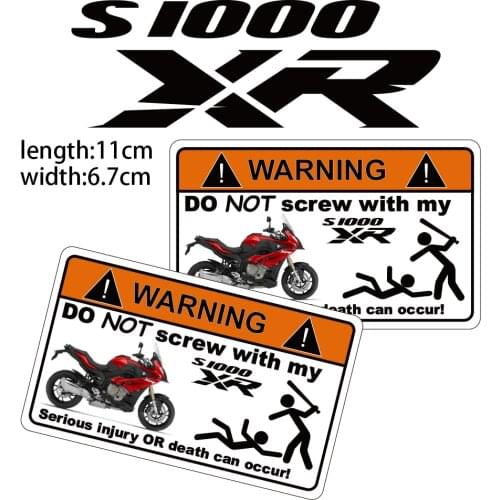 KODASKIN Motorcycle Cheap Creative Warning Sticker Decal for BMW S1000XR