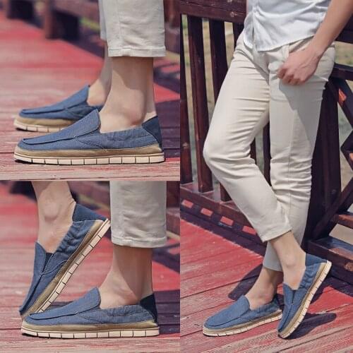 Tenis Masculino Canvas Fabric Man sneakers shoes Slip on Hombre Moccasins Lofers Luxury Mens Casual Shoes Flats Shoes Men
