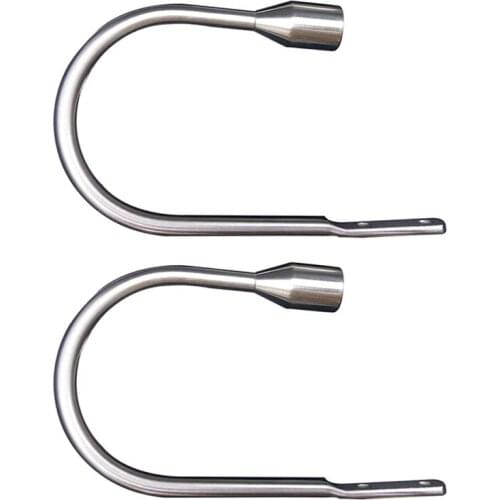 Set Of 2 U-Shaped Metal Wall Tie-Backs For Wide Or Thick Curtains