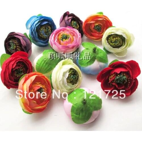 The new small tea tightly-wrapped buds mei edge clip hairpin decorated flower buds DIY fake flower simulation small tea buds